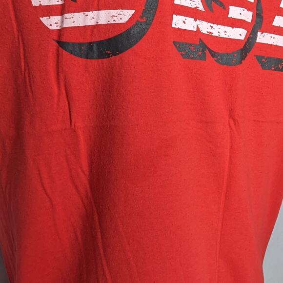 Open Trails Outdoor Graphic Tee | Men's 2XL Red Hiking Camping T-Shirt - Picture 2 of 5